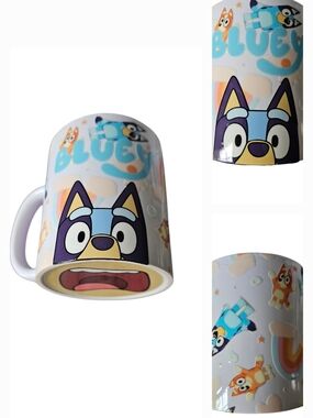 Bluey Cartoon Ceramic Mug — handcrafted